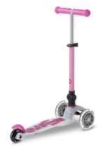 Самокат Mini Micro Deluxe Orion LED складной, розовый