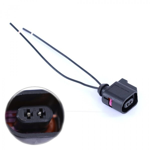 Разъем 6E0973702 2-х контактный к датчику ABS 6Q0927808B для а/м Audi A6, Seat Ibiza, Skoda, с проводами (VOLTON)