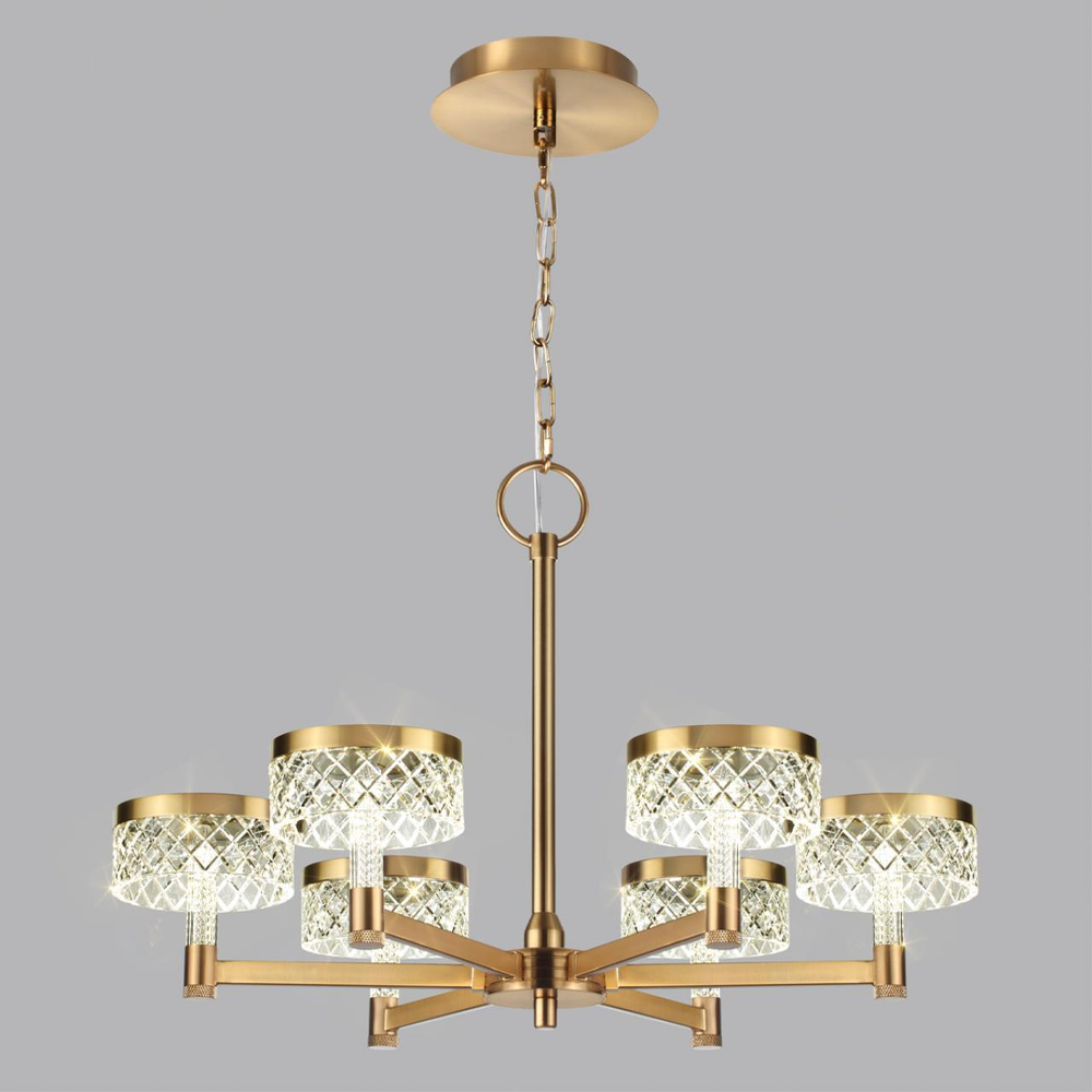 5032/36L L-VISION ODL24 567 античн.бронза/металл/акрил Люстра LED 36W 4000K 2596лм FIVRE