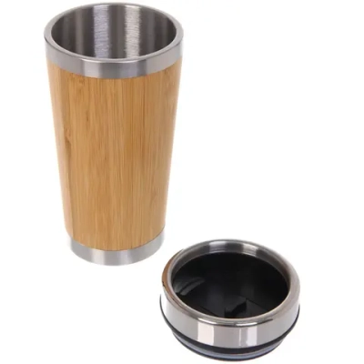 Термокружка 450мл «Bamboo» высокая узкая