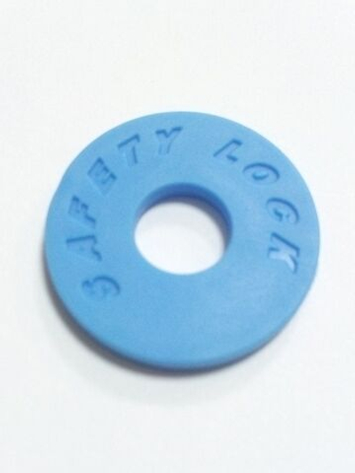 Противососказывающее кольцо гитарного ремня синее (2 шт)