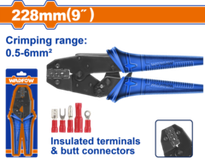 Клещи обжимные 0.5-6 мм2 228 мм (10/40) WADFOW WCP3609