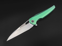 Складной нож Magpie M390 CrystalTi green