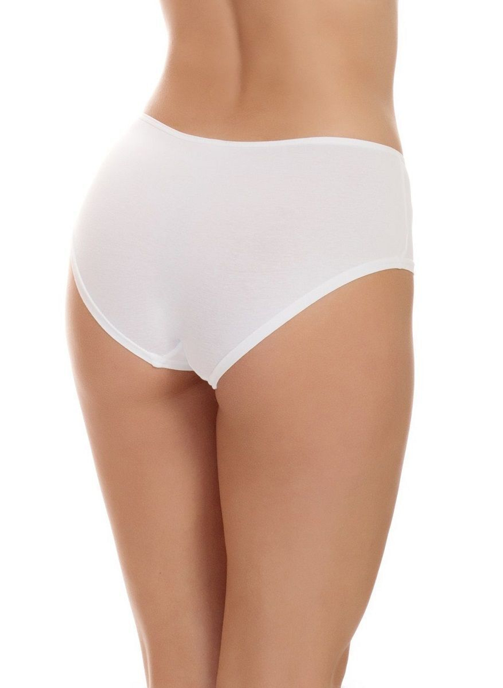 Хлопковые трусики-шорты со средней линией талии (Размер: S) (Цвет: черный)