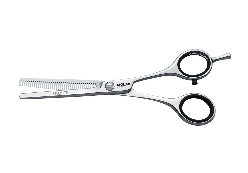 Ножницы филировочные Jaguar White Line Silver Ice 40 5.0"