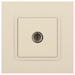 Розетка ЭРА Elegance 14-3101-02 TV одиночная IP20 слоновая кость