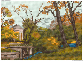 "Осенний парк"-0349/1 канва с рисунком