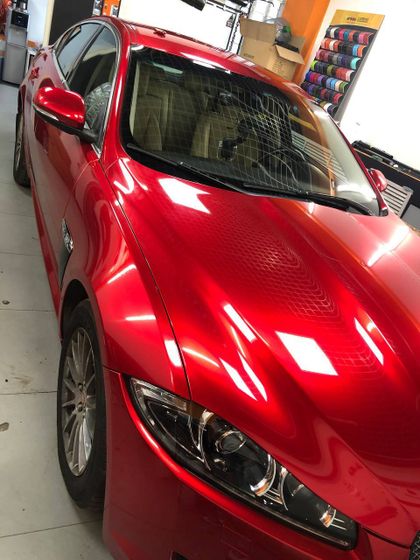 Пленка PET перламутровая красная глянцевая Metallic Red Carbins