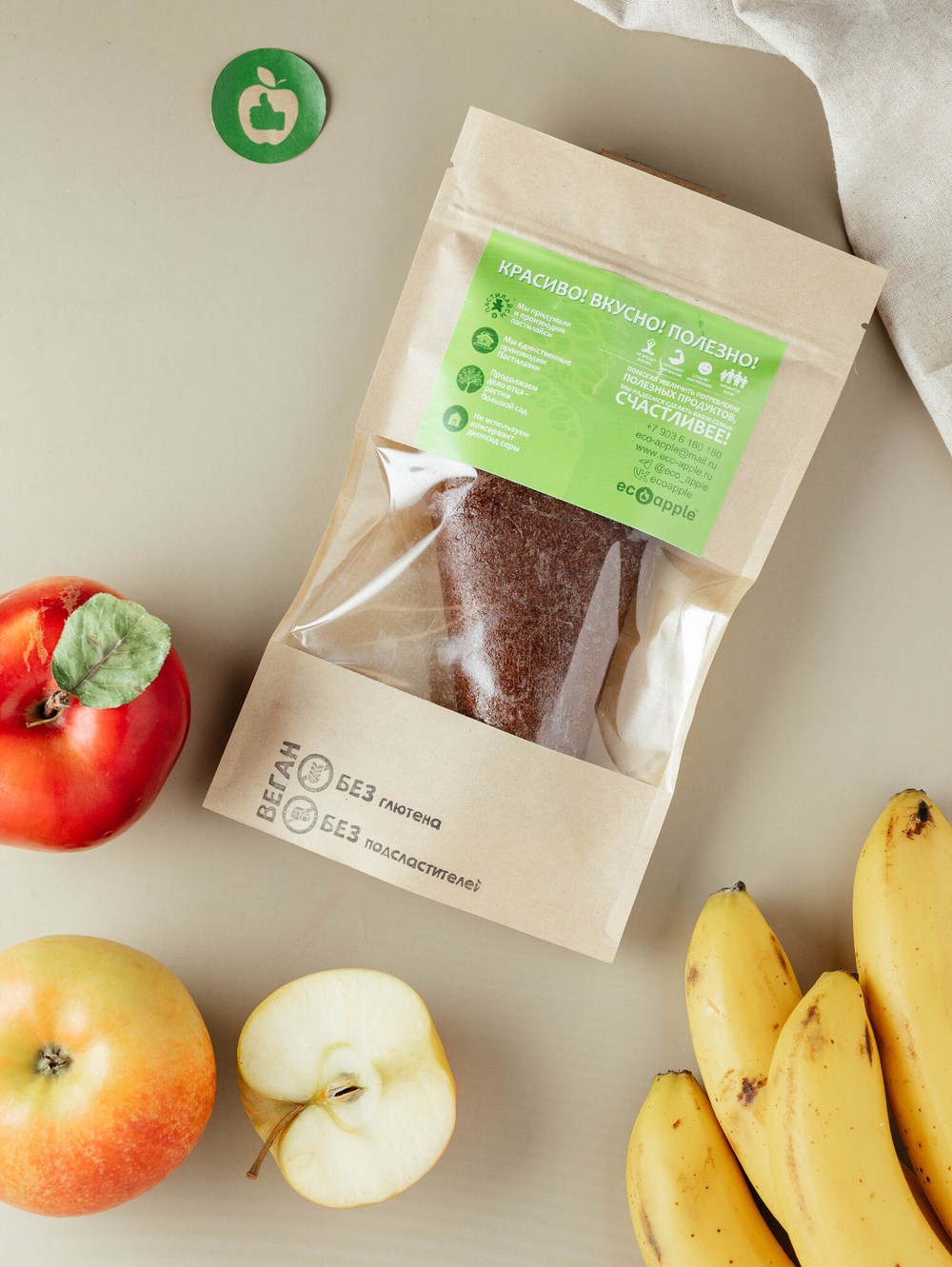 Пастила яблоко-банан, 50 г от eco-apple.ru
