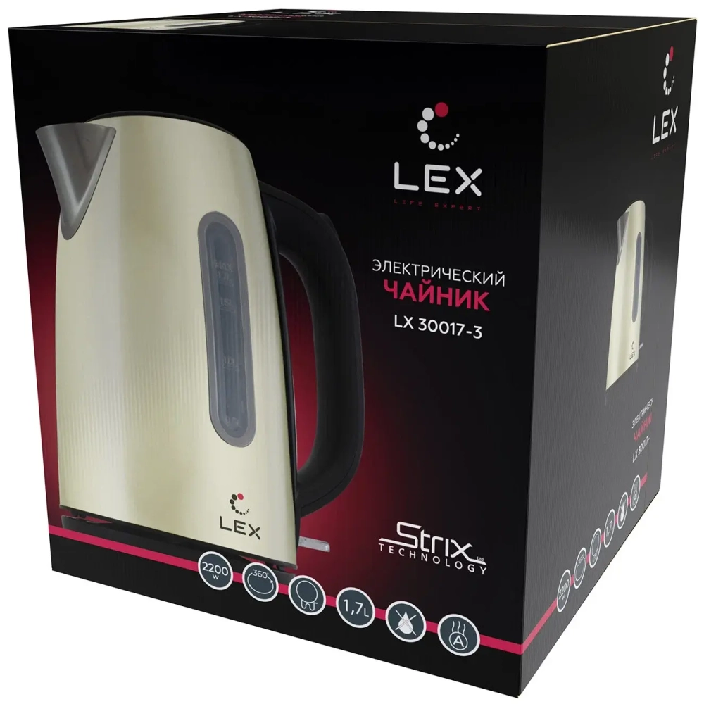 Электрочайник LEX LX 30017-3 (y)