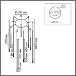 Подвесная светодиодная Lumion STICK 8400/27L LN LED 9*3W 3000K 220V LEDIO