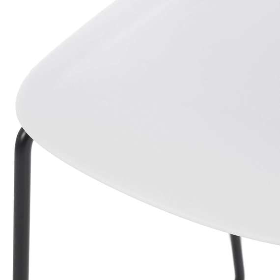 Стул штабелируемый Stacks с подлокотниками белый