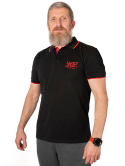 Рубашка поло Lucky John BLACK 05 р.XXL
