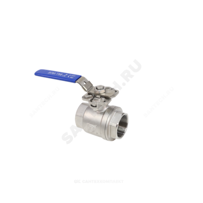Кран шаровой нерж SS304 4020HA Ду 40 Ру63 ВР под электропривод с рукояткой полнопроходной Benarmo