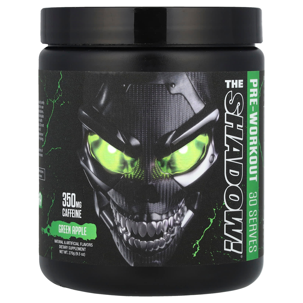 JNX Sports, The Shadow! ®, перед тренировкой, зеленое яблоко, 270 г (9,5 унции)