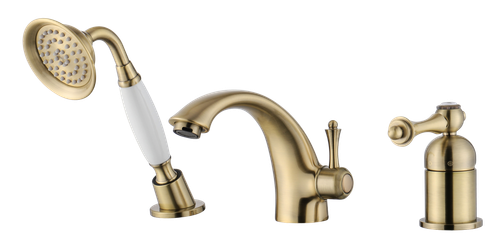 77133-D Смеситель на борт ванны (3-отв,БРОНЗА)  GANZER (10/1шт)