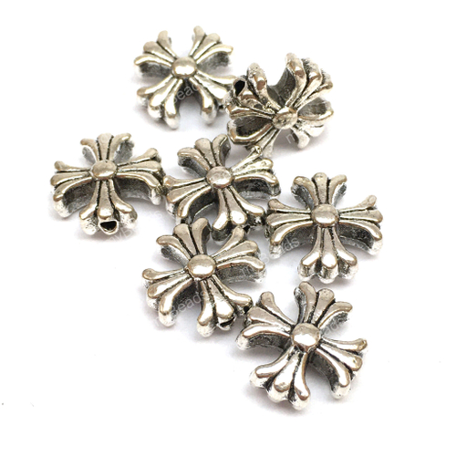 Бусины для украшений "Защита" 12 мм (5 шт), под серебро