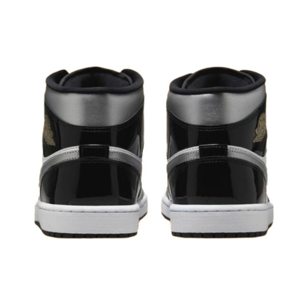 Кроссовки Air Jordan 1 Mid Patent SE Black Silver
