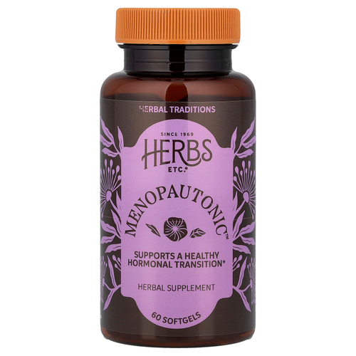 Herbs Etc., Menopautonic™, 60 капсул (400 мг в 1 капсуле)