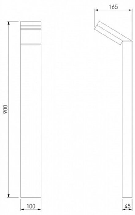 Наземный низкий светильник Elektrostandard Sensor a053949