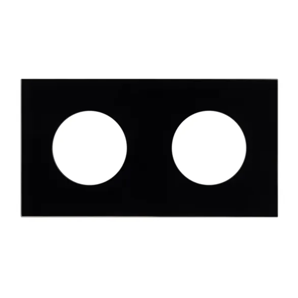 Рамка стеклянная FRM-GLARE-GC-2-BK (Arlight, -) 043836