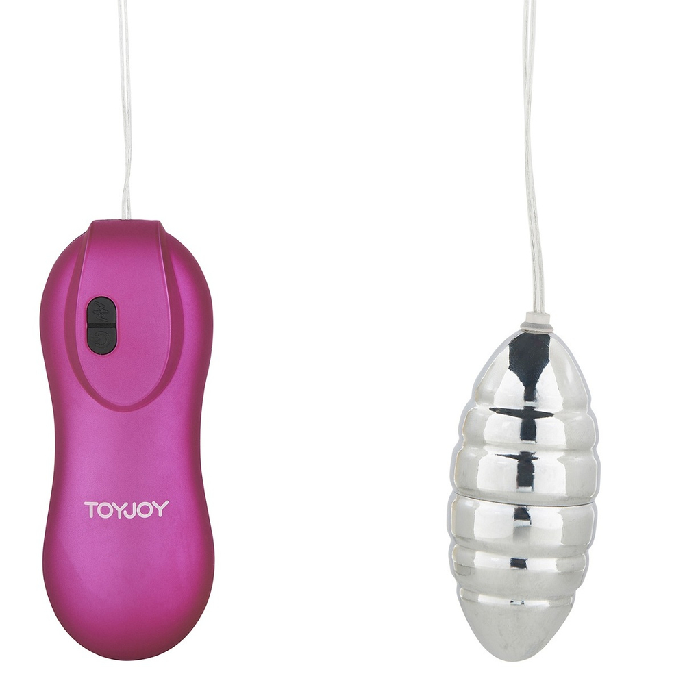 Вибропуля GYRATING BULLET с розовым пультом - 7,5 см. (Цвет: серебро)