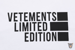 Футболка Vetements "Limited Edition" белая