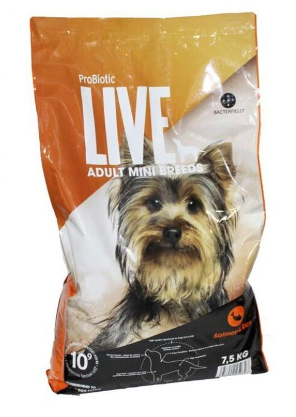 Сухой корм Probiotic Live для собак мелких пород индейка 2 кг
