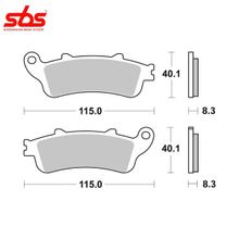 SBS 735SP тормозные колодки передние