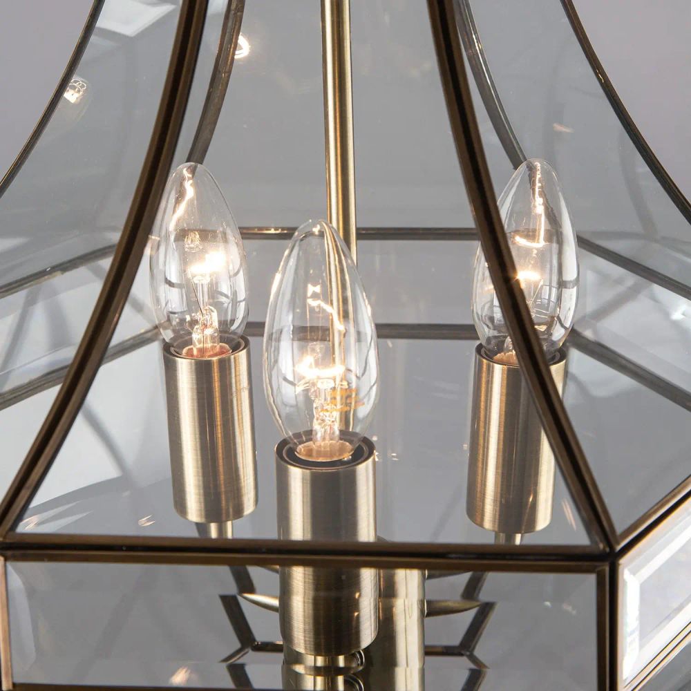 Citilux Гера-1 CL444130 Люстра подвесная витражная Бронза