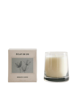 Zara Home Свеча ароматическая clat de Lys 180 г, растительный воск, аромат цветочный, Розовый