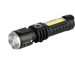 Светодиодный фонарь ЭРА UA-403 универсальный аккумуляторный 5 Вт LED + 3 Вт COB оптический Zoom 4 режима USB type C | Универсальные  фонари