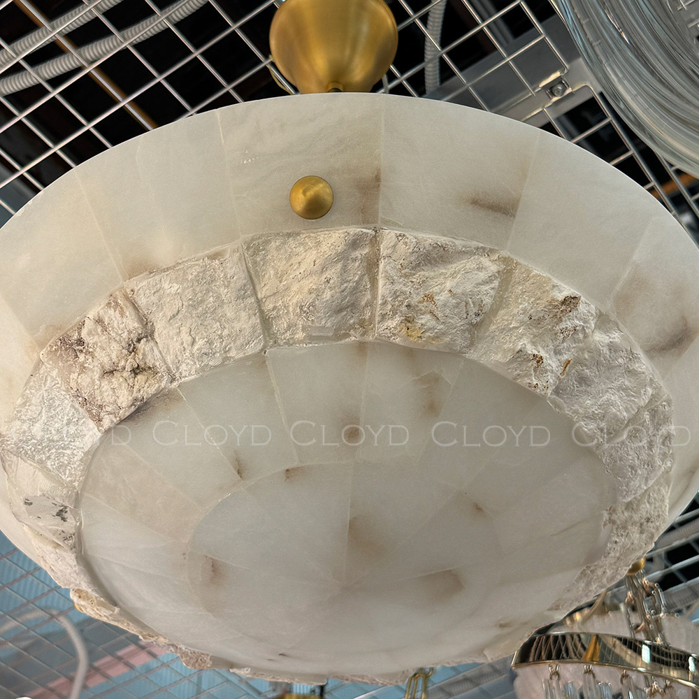 Люстра Cloyd TELEMACH C5 / Ø50 см - алебастр - латунь (арт.12346)