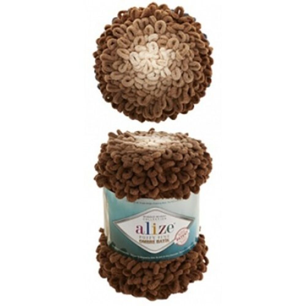 ALIZE &quot;Puffy Fine Ombre Batik&quot;. 7262 бежевый