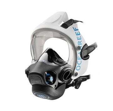 Полнолицевая маска Oceanreef Neptune III со 2-ой ступенью белый