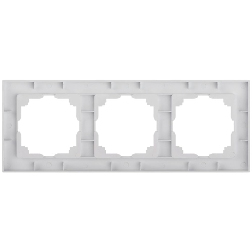 Рамка для розеток и выключателей Intro Accent 6-503-01 на 3 поста, СУ, белый