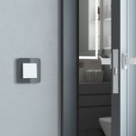 Выключатель одноклавишный проходной белый матовый