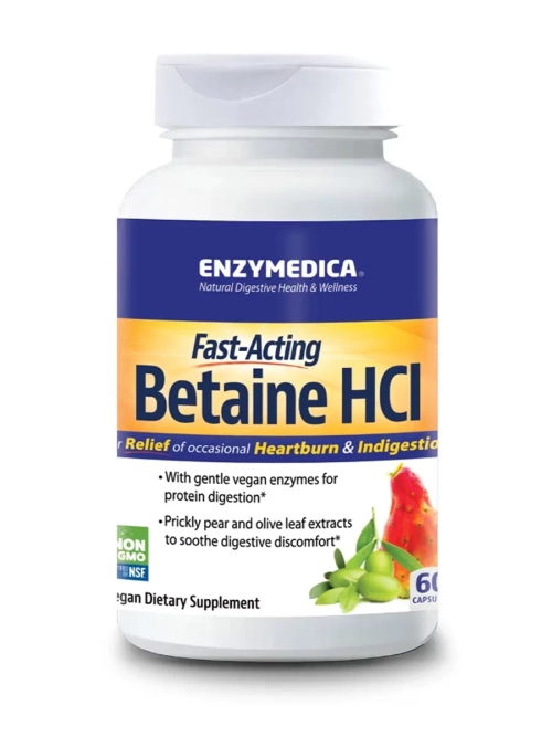 Enzymedica Betaine HCL 60 caps.
