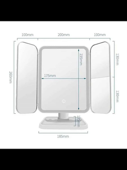 Настольное косметическое зеркало с LED подсветкой