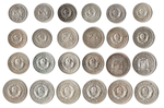 Набор из 24 монет 10,15,20 копеек 1922-1930 гг СССР И РСФСР серебро (VF+XF) (5)