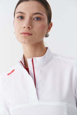 Топ медицинский женский Деликато, белый