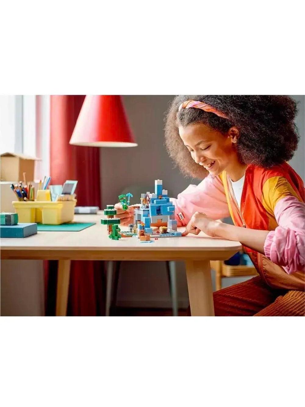 Конструктор Майнкрафт Ледяные вершины 321 дет 1031