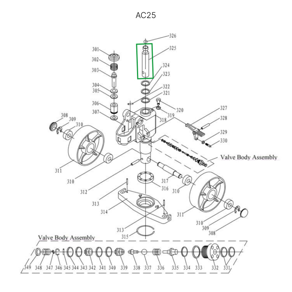 Шток гидроцилиндра 35 мм для гидравлических тележек AC25