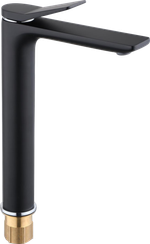 11099-C Смеситель для умыв. (высокий) черный HansenPRO  (10/1шт)