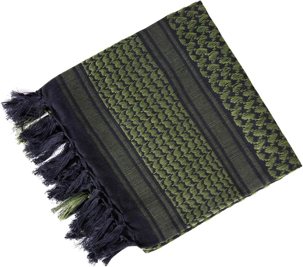 Арафатка Skully MZ-552 a20 (черный-хаки) 110х110см