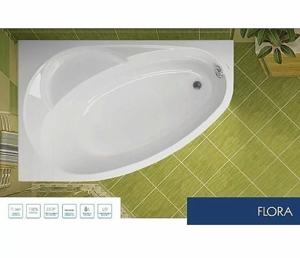 Ванна акриловая Vagnerplast Flora 150x100