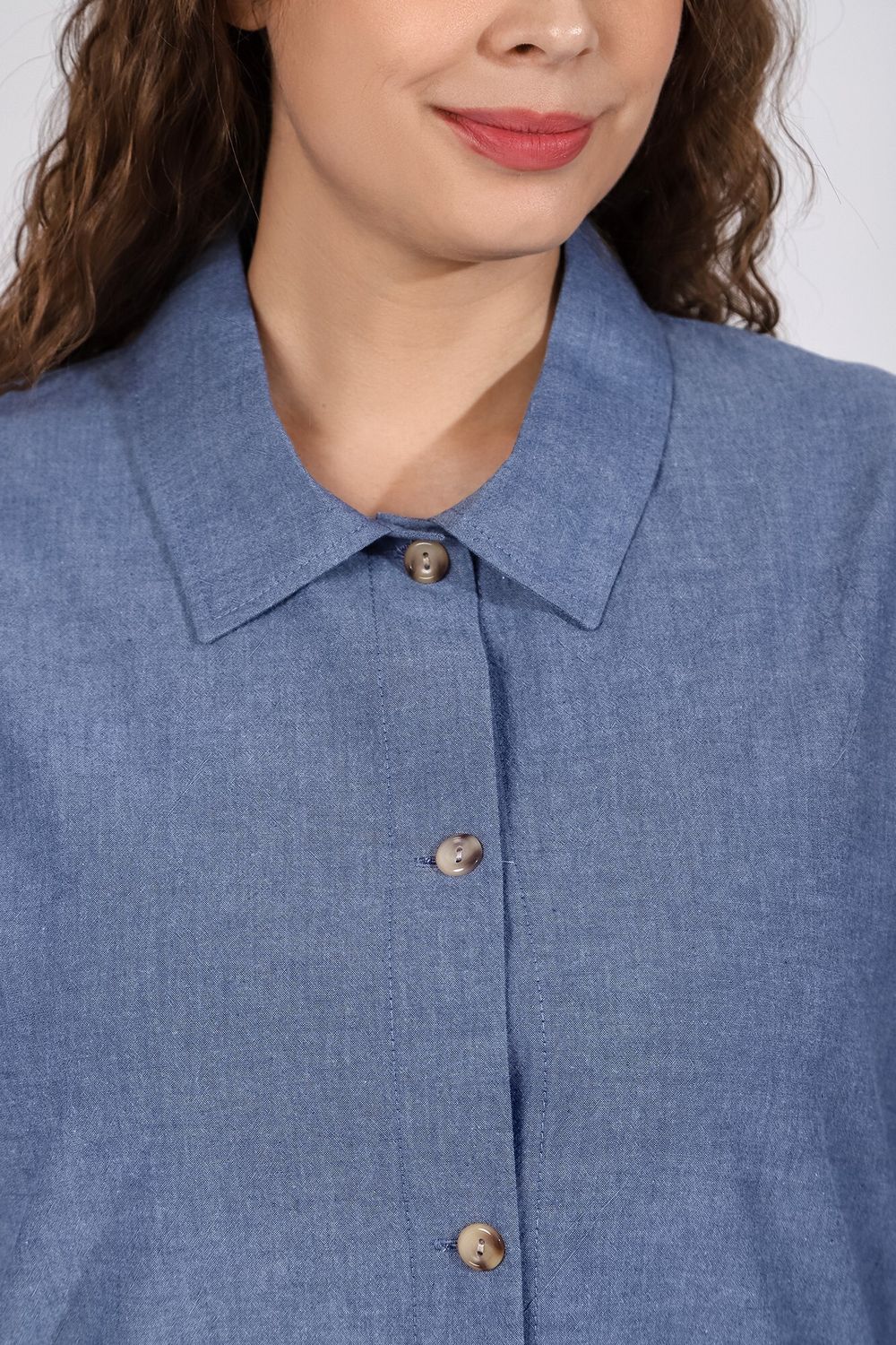 Блузка (рубашка) Тимьян-4 Виотекс СИНИЙ