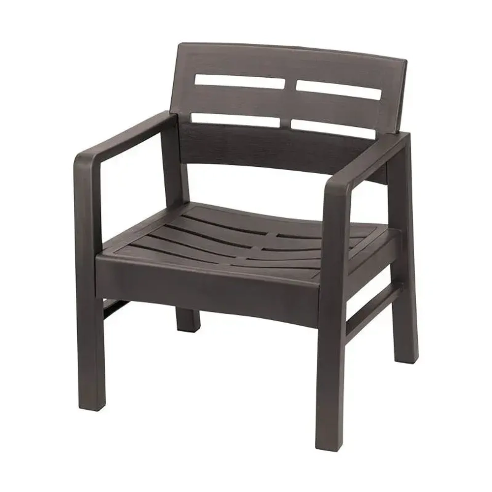 Кресло РЕЙКИ коричневый ротанг