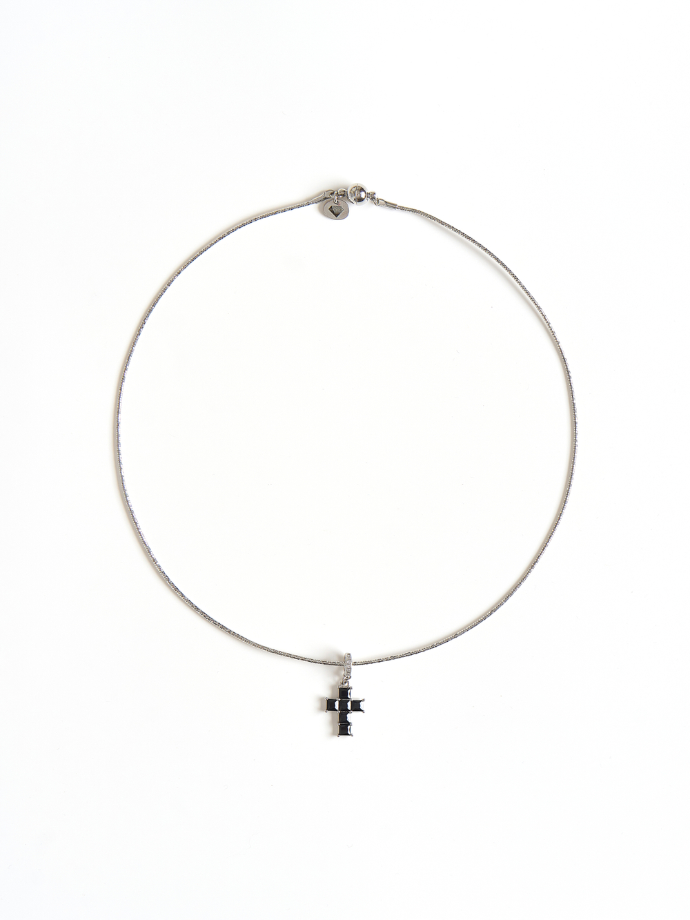 Чокер "Black Cross" Silver