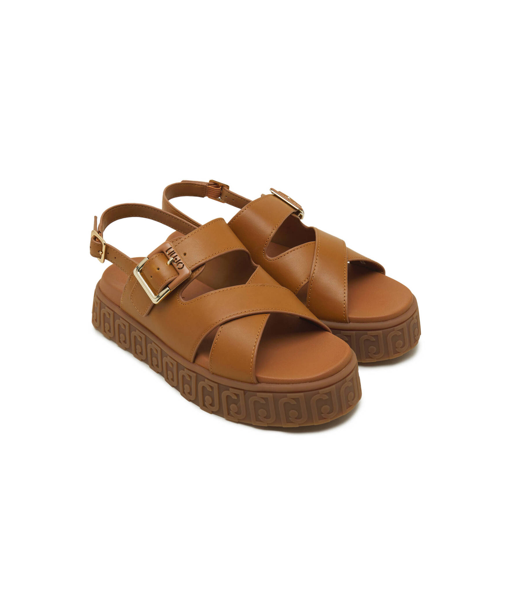 Кожаные босоножки lovely Liu Jo - коричневый(BA4131 P0102)